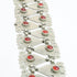Turkoman belt ornament, silver & glass 41 x 6 cm - The Nomads Tent